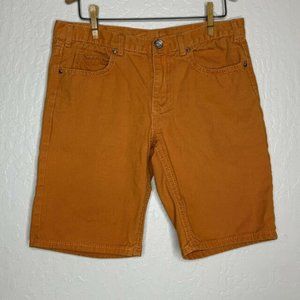 Request Jeans Orange Denim Shorts